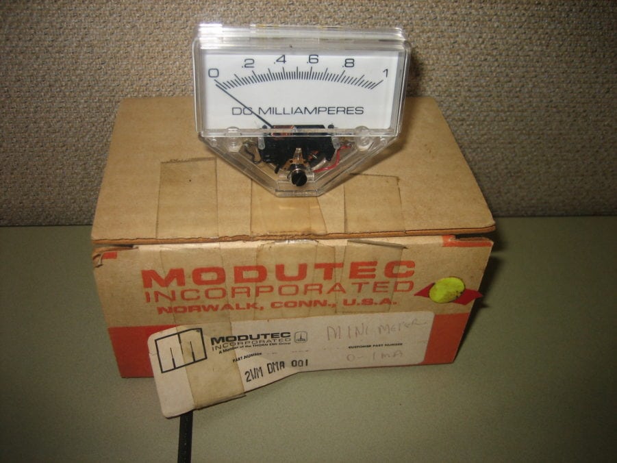 ModuTec DC MilliAmperes Panel Meter Gauge 0 to 1 Milli Amps - NEW - Max ...