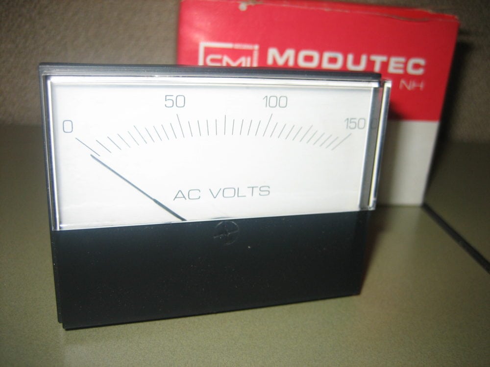 ModuTec AC Volt Panel Meter Gauge 0 to 150 V - NEW - Max Marine Electronics