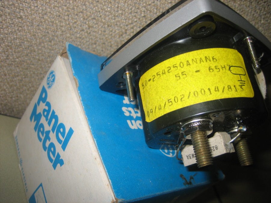 General Electric GE HERTZ Hz Meter Panel Gauge 55 to 65 HERTZ - Image 2