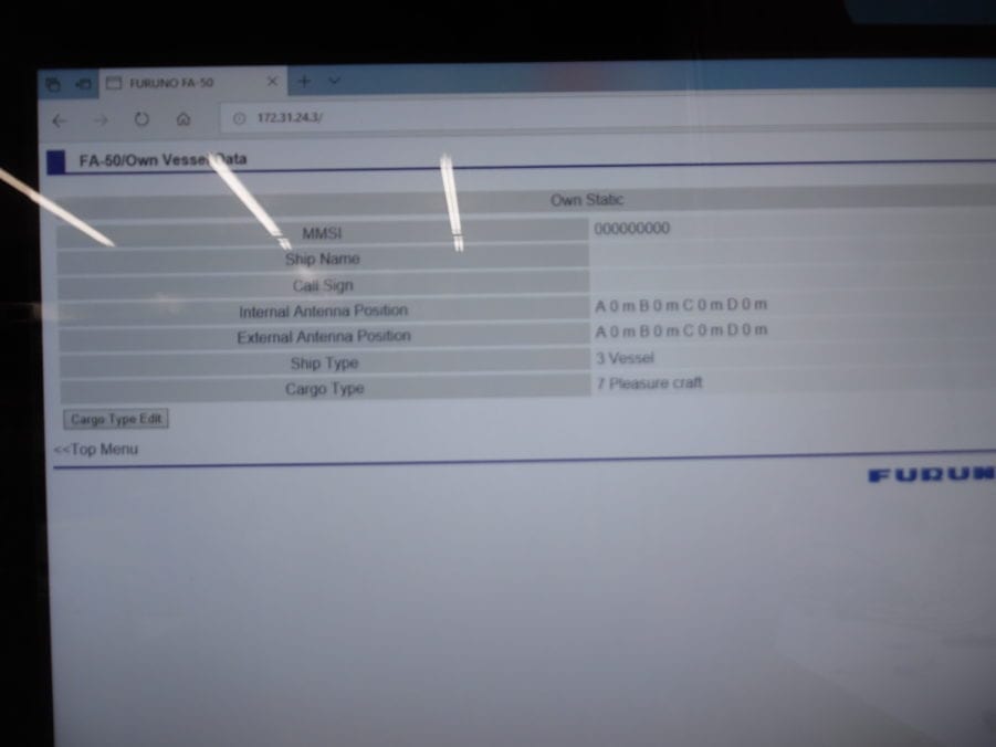 Furuno FA-50 AIS Transponder for Navnet 3D, TZ Touch NO MMSI - NEED TO PROGRAM - Image 7
