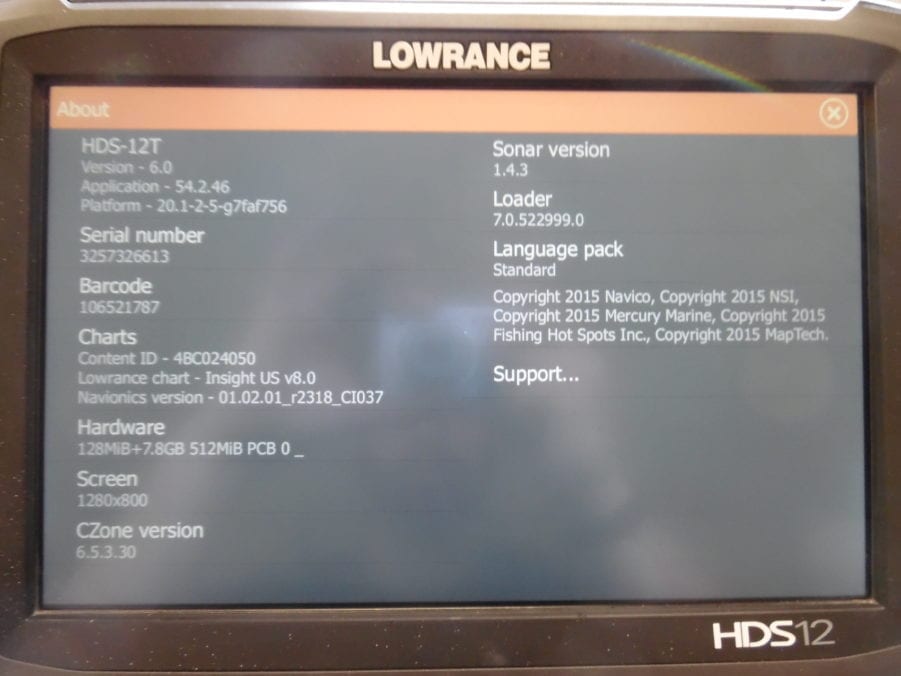 Lowrance HDS12 Gen 2 Touchscreen Display -Good Cond Updated Software 90 Day Warr - Image 8