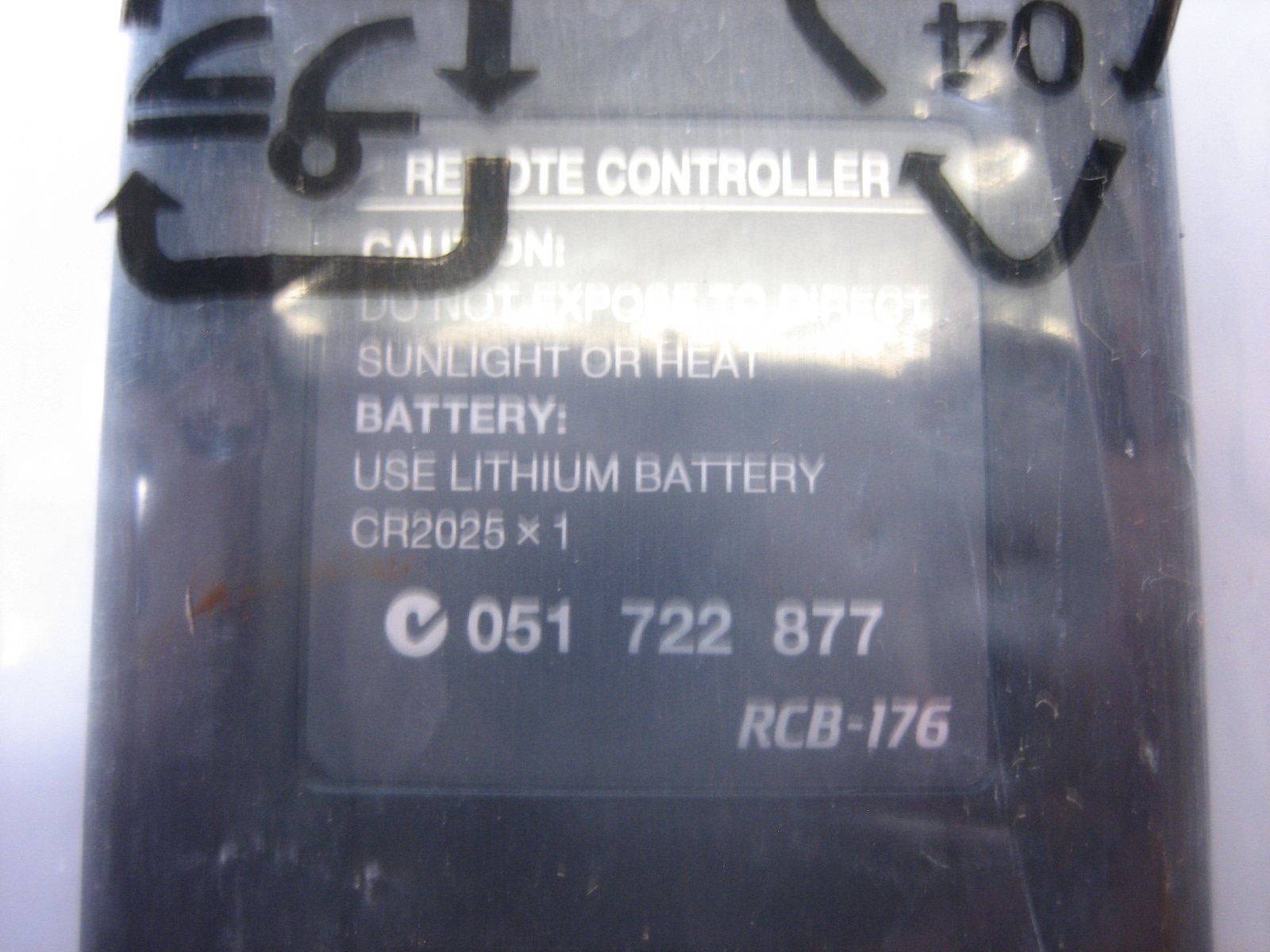 CLARION REMOTE CONTROL RCB176 for CMD5 CMD6 CMD7 CX201 CX501 CX609