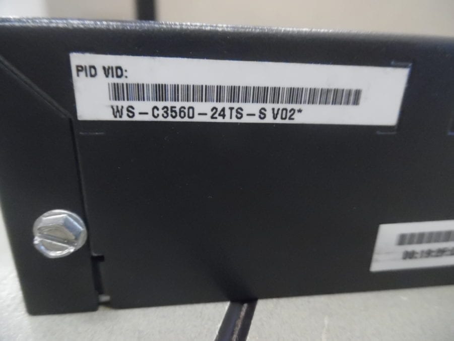 Cisco Catalyst 3560G Series 24-Port Ethernet Switch + Power Cable + Mounts - Image 3