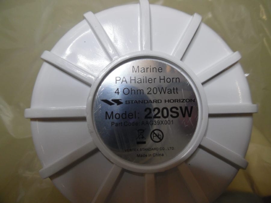 Standard Horizon 220SW 5" Round Hailer / PA Horn - White - Image 5