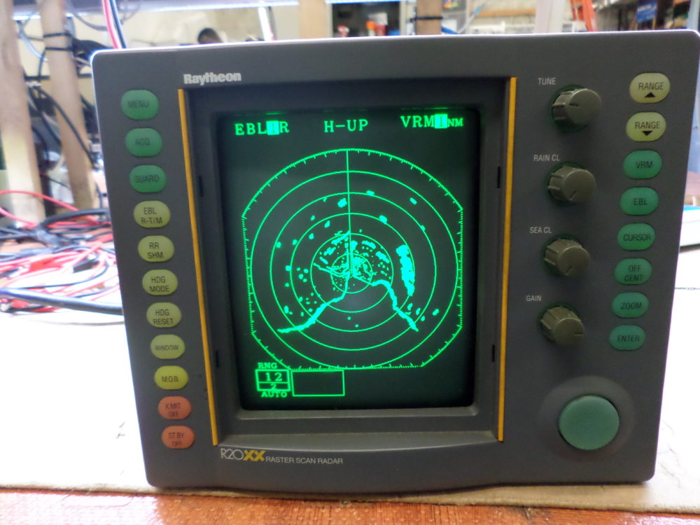 Raytheon R20xx Raster Scan CRT DISPLAY ONLY - M92538 - f/ M92501 Radar ...