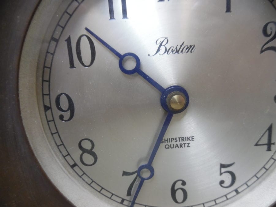 Antique Boston Shipstrike Quartz Clock and Barometer Set - Vintage - Image 9