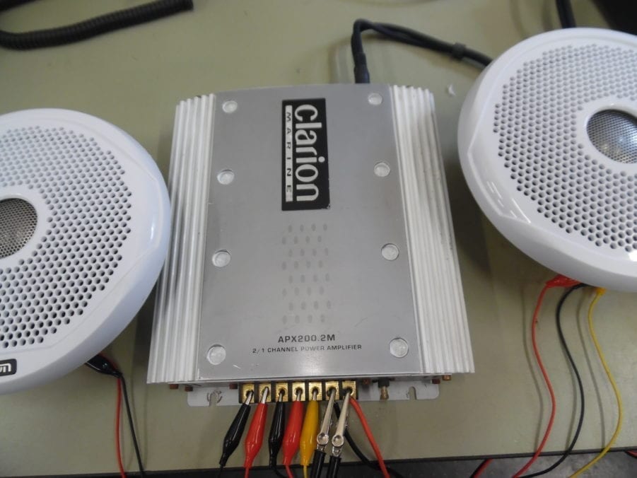 CLARION APX200.2M MARINE 2 / 1 CHANNEL AMPLIFIER 50 WATTS PER CHANNEL