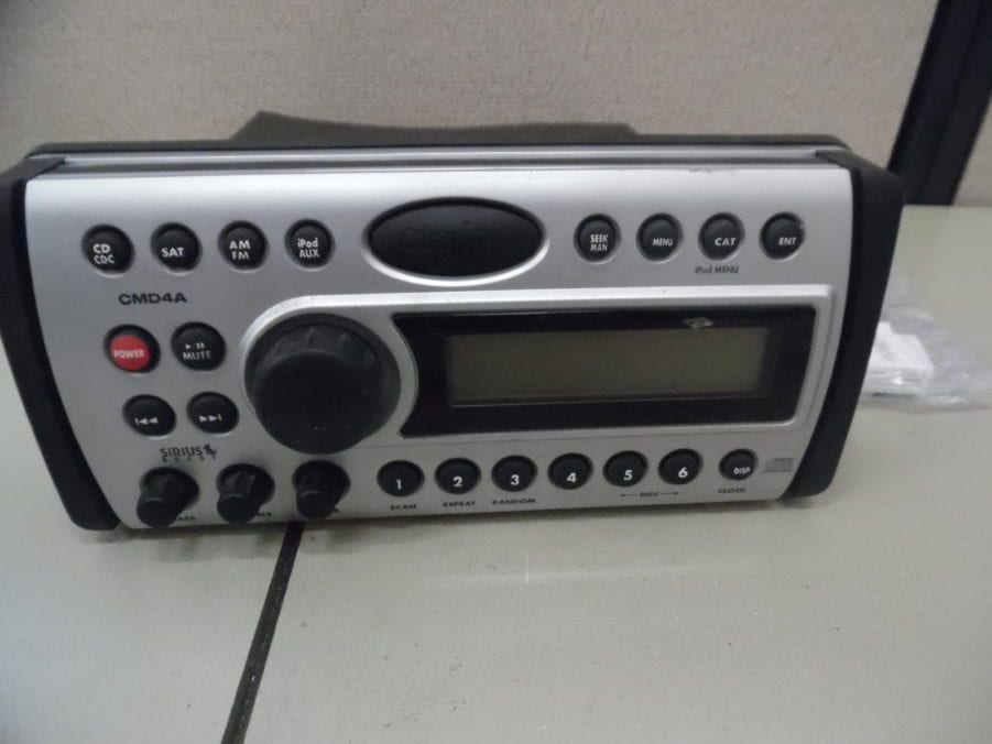 Clarion CMD4A Marine Stereo Head Unit w/ Wire Harness - Tested