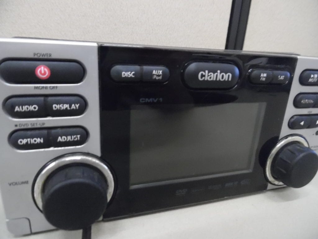 Clarion CMV1 Marine Stereo Head Unit w/ Wire Harness Fully Tested Max Marine Electronics
