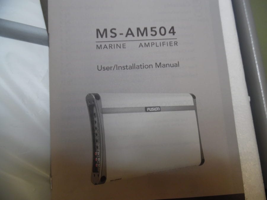 FUSION MSAM504 MARINE GRADE 4CHANNEL 500W CLASSAB AMPLIFIER BOAT AMP