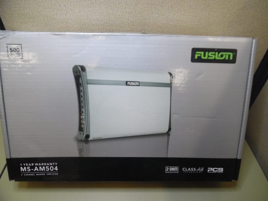 FUSION MSAM504 MARINE GRADE 4CHANNEL 500W CLASSAB AMPLIFIER BOAT AMP