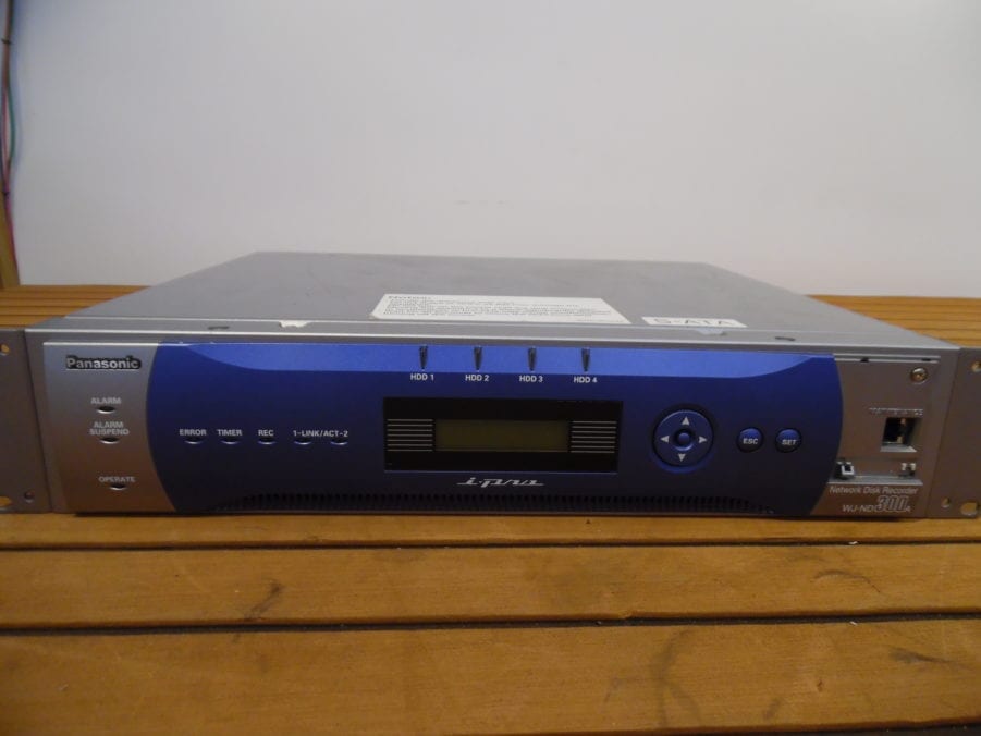 Panasonic WJ-ND300A Network DISK Recorder LAN IP Video Security w/ 250GB HD