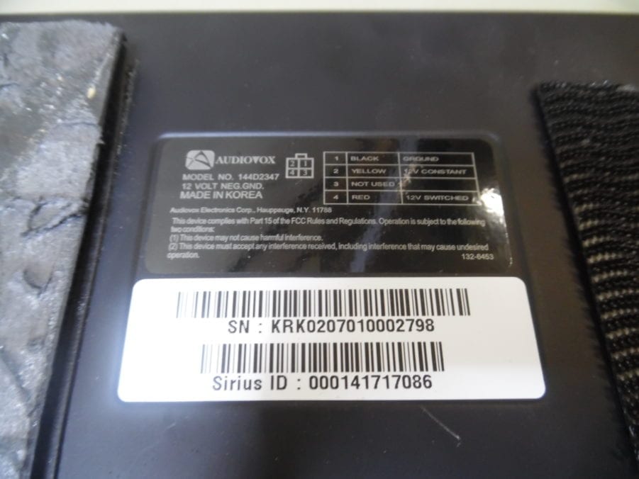 Audiovox 144D2345 144D2347 Sirius Satellite Radio Tuner Box and Remote - Image 7