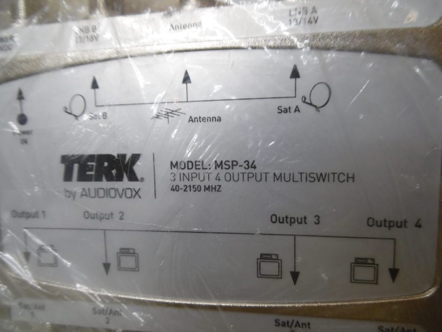 Terk MSP-34 Powered 3x4 Satellite Multiswitch 3 Input 4 Output - Image 2
