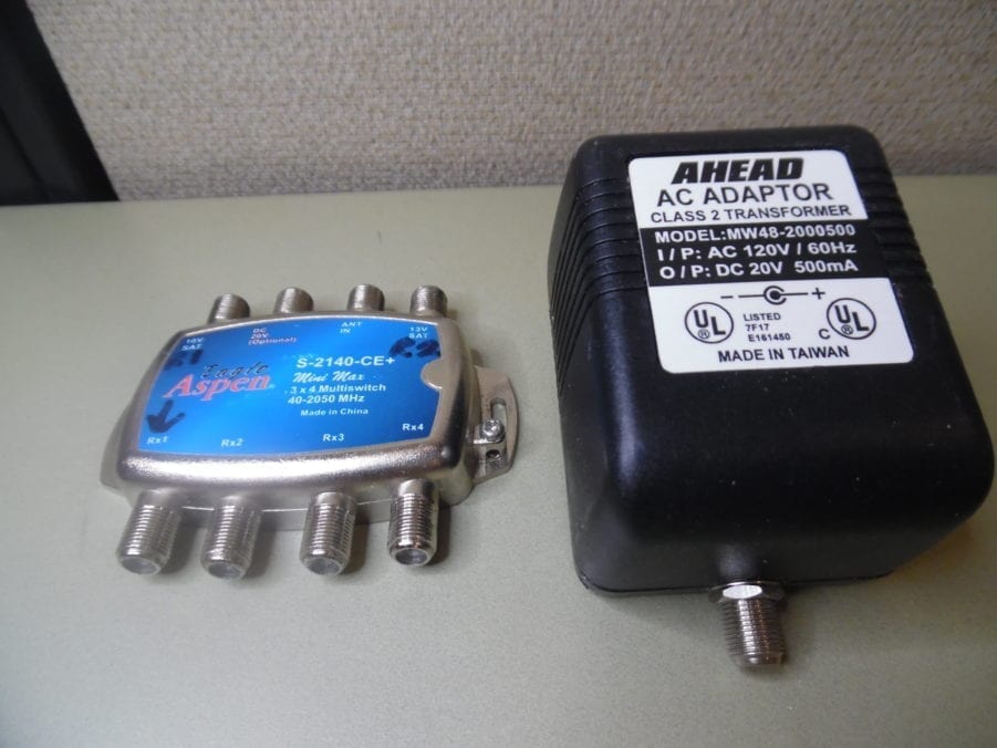 Eagle Aspen S-2140-CE+ Satellite 3x4 Multi-Switch w/ Power Adaptor