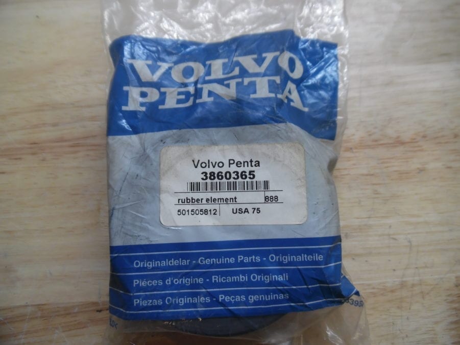 Genuine Volvo Penta 3860365 OEM RUBBER COLLAR ELEMENT - FREE US SHIPPING
