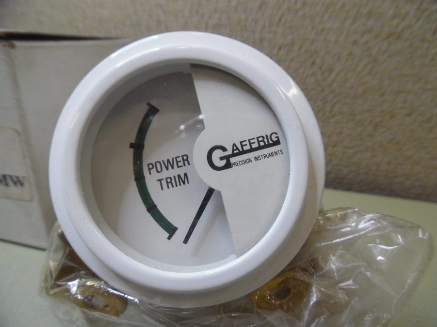 Livorsi Marine 8XX CU GITMMW White 12V Power Trim Gauge Meter Max