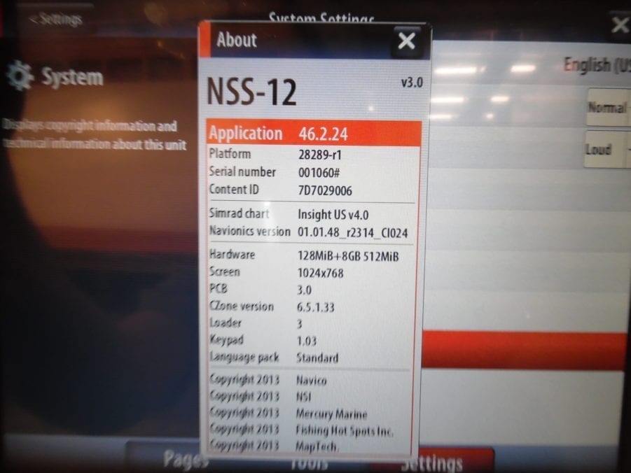 Simrad NSS12 Display AMER - Tested - PARTS OR REPAIR - Image 4