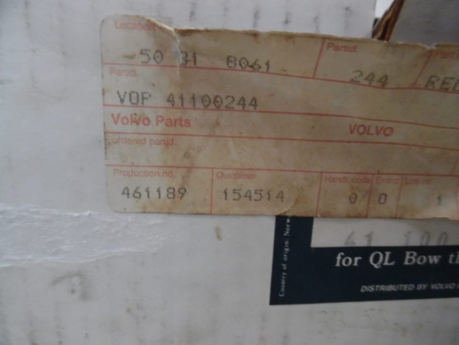 GENUINE VOLVO PENTA 41100244 OEM RELAY f/ QL BOW THRUSTER - Image 2