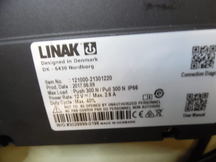 LINAK 121000-21301220 Lift Actuator 12V DC - Image 3