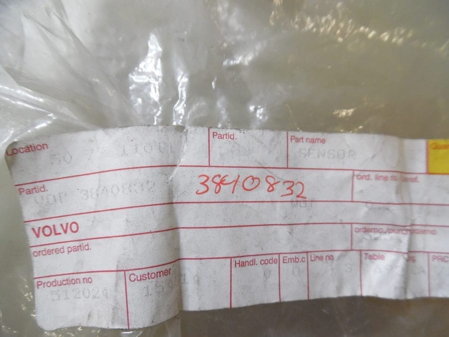 Genuine Volvo Penta 3840832 OEM Trim Sender Sensor