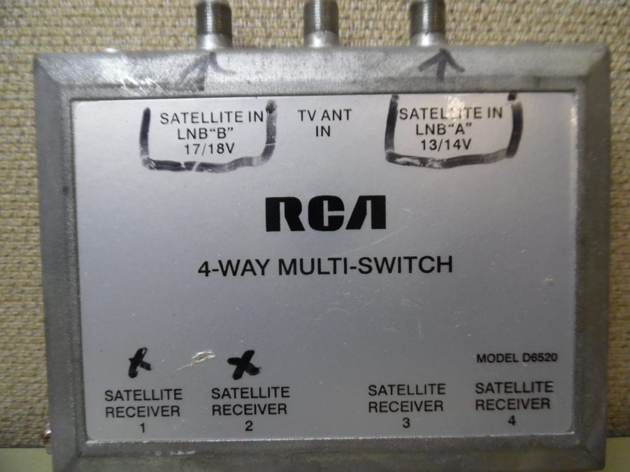 RCA D6520 DIRECTV 4-Way Multi-Switch 2 Input LNB - Image 3