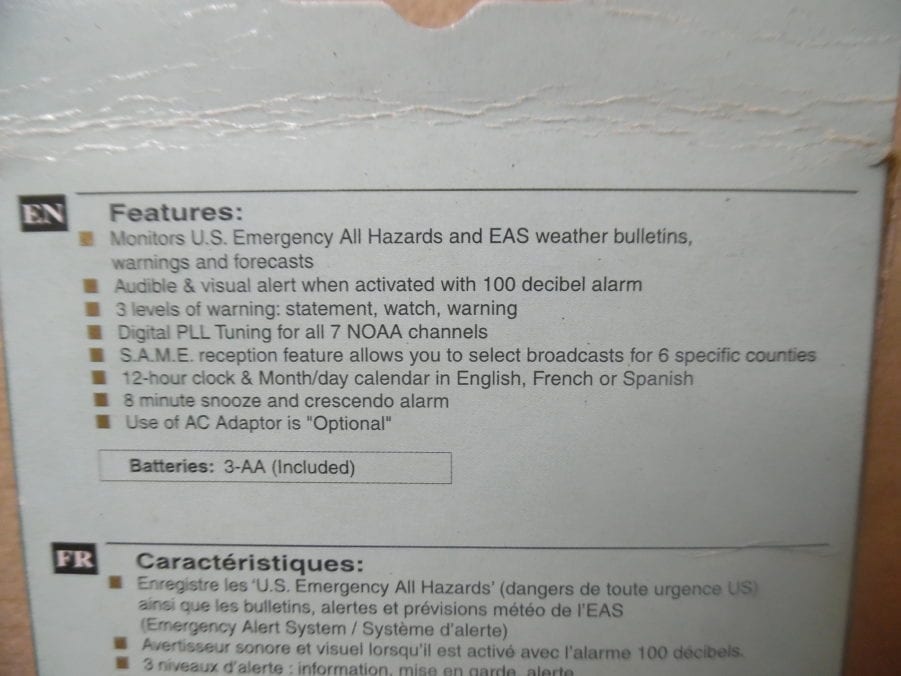 Oregon Scientific WR102 Weather Radio - Emergency Alert System All Hazards - Image 3