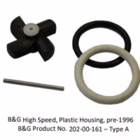 B&G 202-00-161 4 Blade Paddlewheel w/Pin & O-Rings f/ Plastic Speed Sensor *NEW*