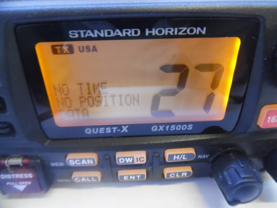 Standard Horizon GX1500S QuestX VHF Radio w/ Mic and Power Cable