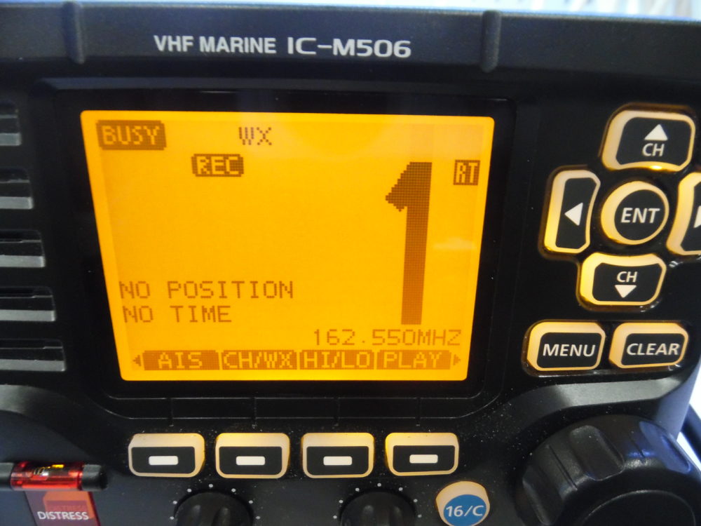 Icom IC-M506 Marine NMEA VHF Radio w/ Mic, Bracket, Power Cable - FULLY ...