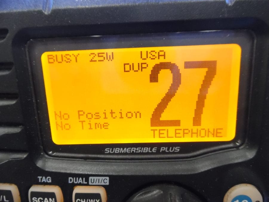 ICM504 Marine VHF Radio w/ Mic and Power Cable FULLY TESTED