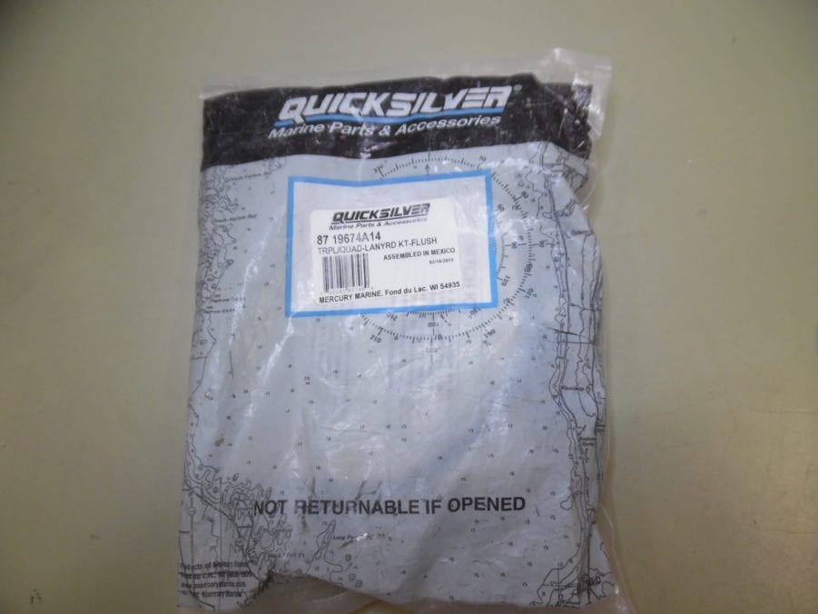 OEM Mercury Mercruiser Quicksilver 87 19674A14 Triple Quad Lanyard Kit