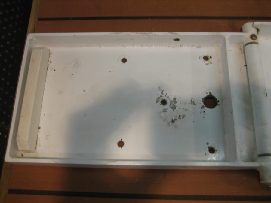 Heavy Duty Aluminum Fold Down Radar Mount for Low Clearance Bridge Trailer, Etc - Image 7