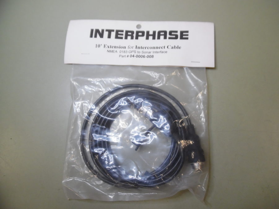 Interphase 04-0006-008 3Pin 10' Extension Cable NMEA 0183 GPS TO SONAR INTERFACE