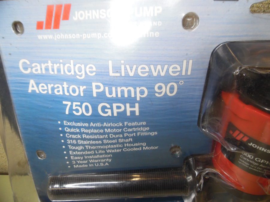 Pompe De Cale Johnson Pump 500 GPH (1893 L/h) - 12V, Admission 90° - Réf. 470714 / 38503