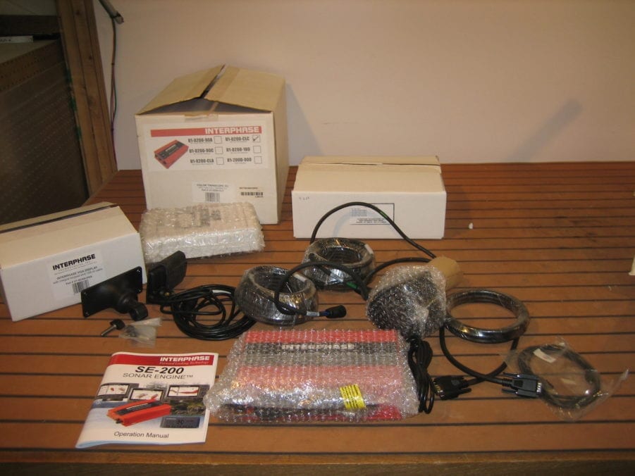 Interphase NEW U1-0200-CLC Color Twinscope Scanning Sonar System w/Thru-Hull