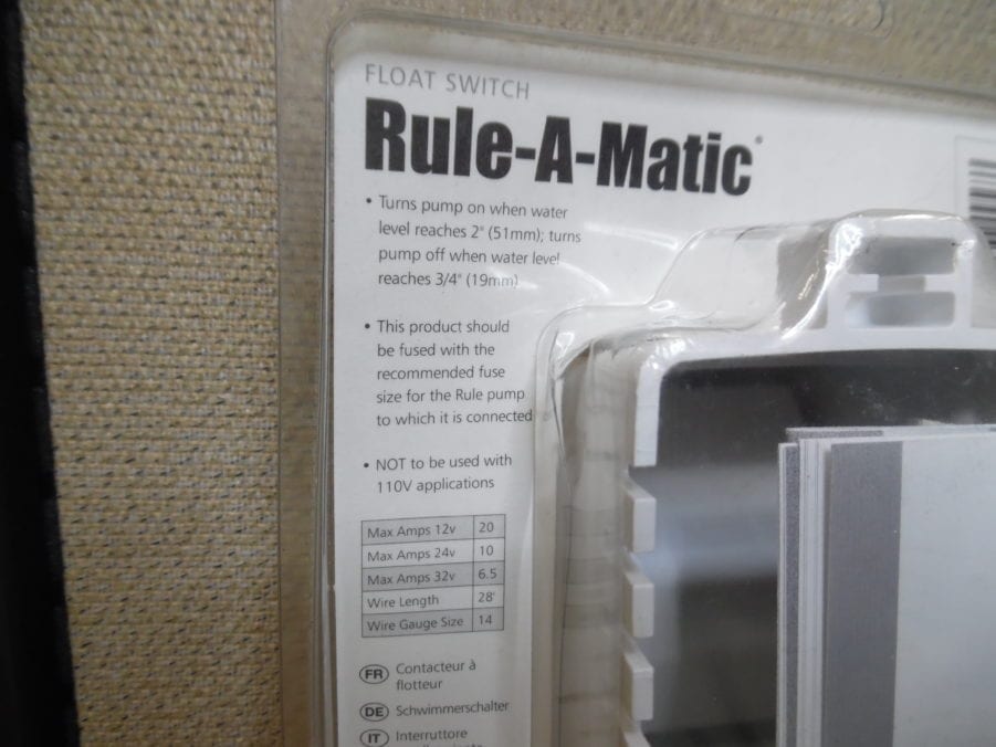 Rule 40A Rule-A-Matic Automatic Float Switch Plus 12V 24V 32V DC Marine Bilge - Image 4