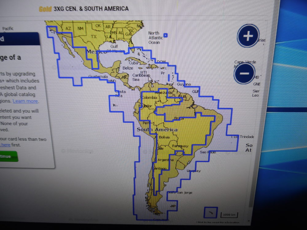 Navionics Gold CF Chart Card Central & South America CF/3XG 2GB Good