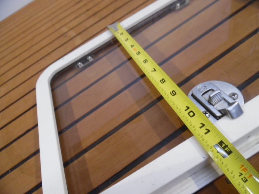 Marine 13" x 18" Flush Clear Hatch/Door White - Image 12