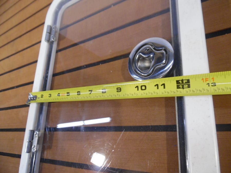 Marine 13" x 18" Flush Clear Hatch/Door White - Image 10