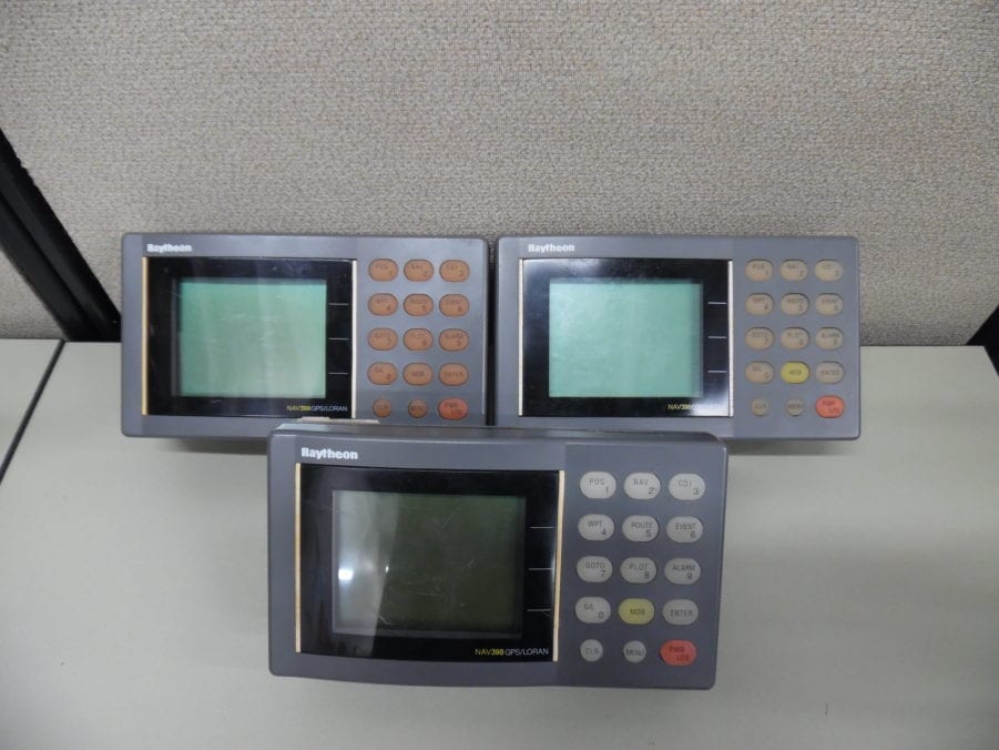 Raytheon Nav 398 GPS/Loran Lot of 3 - Sold AS IS FOR PARTS OR REPAIR NO RETURNS