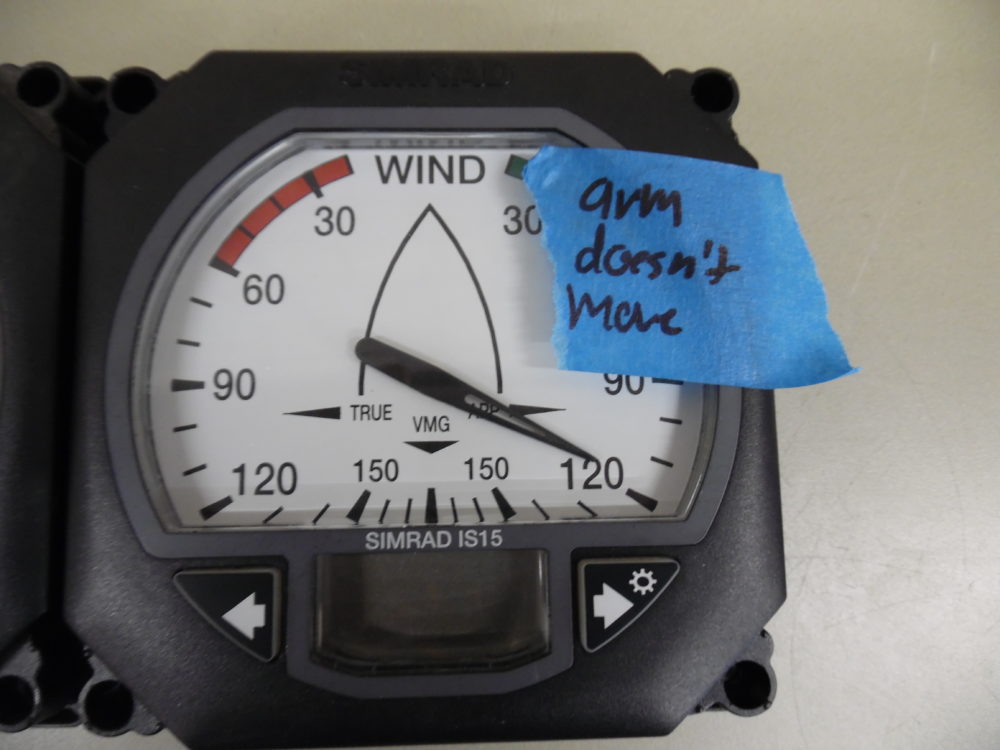 Simrad Wind Display Simrad IS15 Rudder & Wind DIsplay - AS IS NON FUNCTIONAL NO RETURNS ...