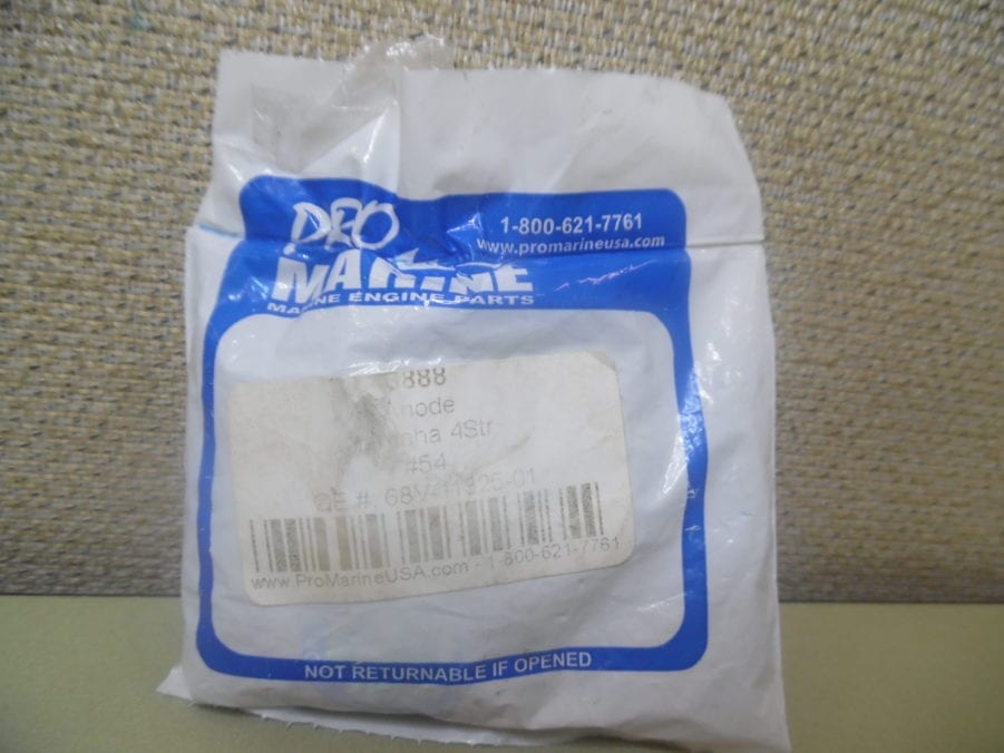 Pro Mariner CM68V1132501A Outboard Anode Replaces Yamaha P/N 68V-11325-01-00