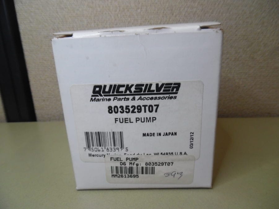 Mercury Mercruiser Quicksilver 803529T07 Fuel Pump - FREE US SHIPPING