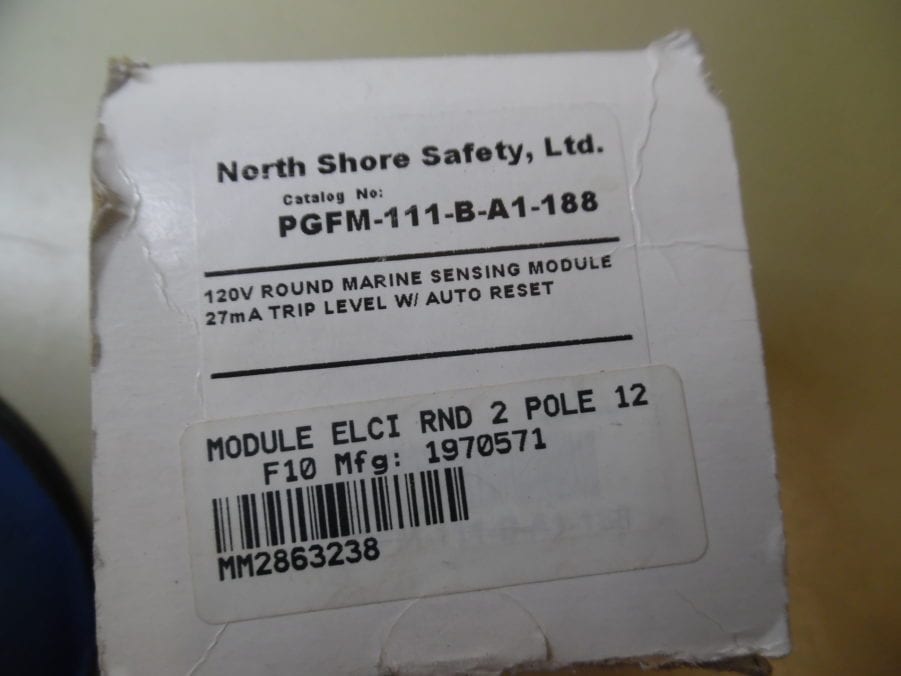 NORTH SHORE SAFETY PGFM-111-B-A1-188 120V GFCI MARINE SENSING MODULE - Image 2