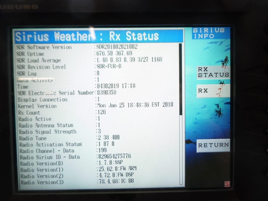 Furuno BBWX1 SIRIUS WEATHER MODULE KIT NAVNET VX2 - ACTIVE SUBSCRIPTION - Image 5