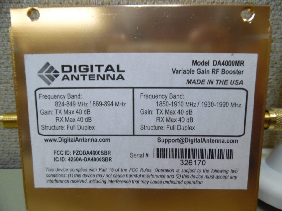 Digital Antenna PowerMax DA4000MR Cellular Amplifier Booster - Image 8