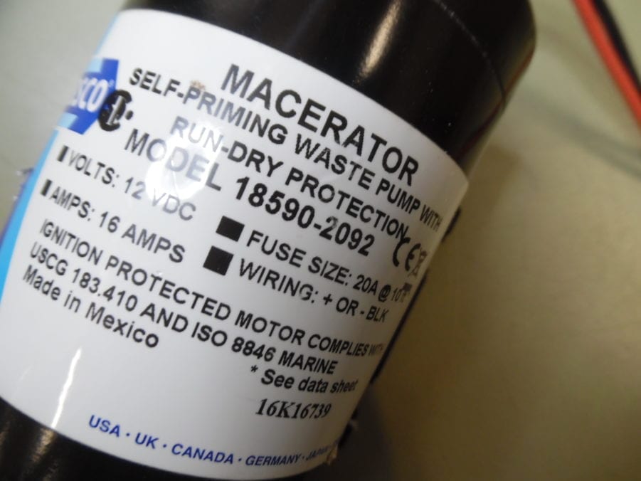 Jabsco 18590-2092 Macerator Waste Pump Marine 12V - Image 7