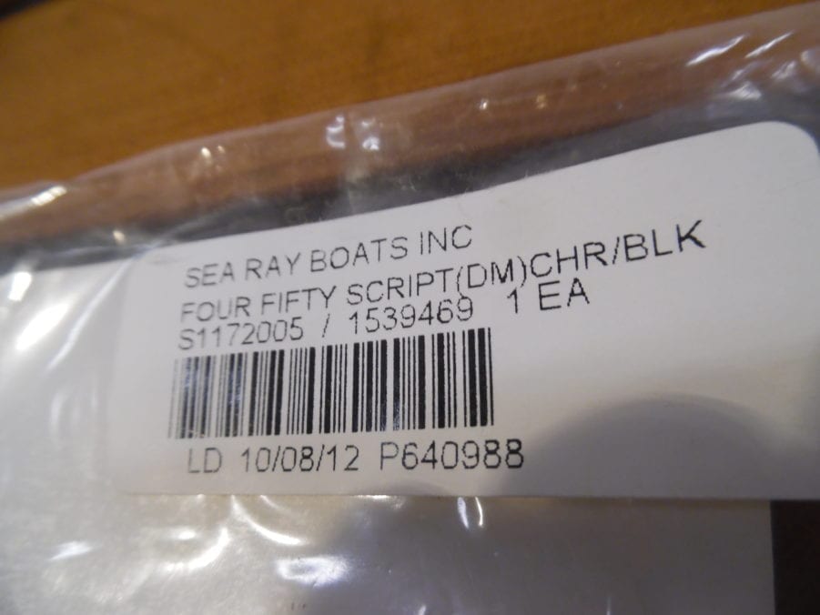 OEM Sea Ray 450 Four Fifty Marine Boat Decal Graphic Sticker Emblem - Image 4
