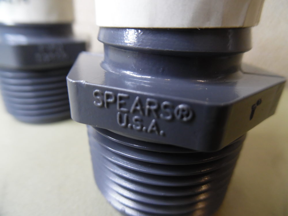 Spears Thread Insert (2) Spears 8477-1 PVC Insert Male Adapter 1